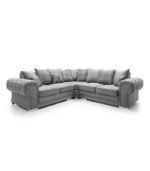 VERONA CHENILLE CORNER SOFA grey color at midland furnitures